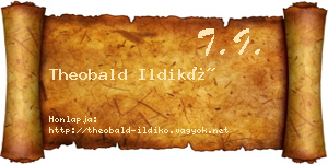 Theobald Ildikó névjegykártya